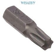 WISATHY 1pc Torx Bits, T6-T40 1/4 Inch Hex Shank Screw Driver Bit, S2 Alloy Steel 25mm Length 6 Poin