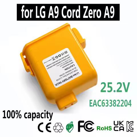 Battery EAC63382208 EAC63758601 Lithium Ion Battery For LG Cordzero A9 Compatible with vacuum cleane