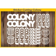 Sticker cutting Bicycle Colony BMX Stickers Sheet Bike Frame Cycles Bicycle Mtb Road