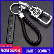 high quality stainless steel fashion car keychain motorcycle car key holder motorcycle accessories metal car key chain car accessories For Honda Civic City CR-V Jazz Accord Odyssey Brio Mobilio Fit HR-V Pilot Shuttle Legend CR-Z