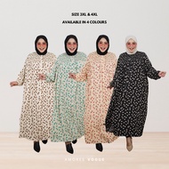 4866-7 Amoree Plus Size 3XL to 4XL Sunfloral Smocking Full Button Women Maxis Jubah/Dress/Cardigan M