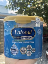 date 2025 bay air Mỹ- sữa bột ENFAMIL ENSPIRE hộp nhựa v giấy xanh 581g