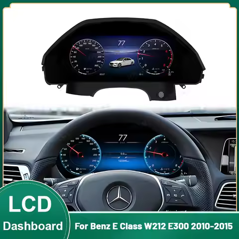 LCD Dashboard 12.3 Inch Car Digital Cluster for Mercedes-Benz E Class W212 E300 2010-2015 Speedomete