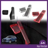 Mazda CX5 (2nd Gen) Red Auto Pedal Car Accessories Silver Auto Pedal CX-5 2017-2024 BAYU Motorsport 