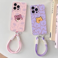 [ Case+Support Strap] Aesthetic Cute Case For VIVO Y400/Y100/Y01/Y02/Y03/Y04/Y20/Y27 4G/Y28 4G/Y29/Y