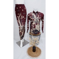 Batik couple/baju batik couple/batik set/batik Long Sleeve/Skirt set