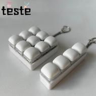Fidget Keychain, DIY Keyboard 3/4/9Keys Finger Keyboard Cap,  Pass The Time Keys Button Relief Stres
