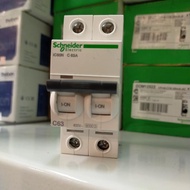 MCB SCHNEIDER 2P IC60N 63A 6KA A9F74263