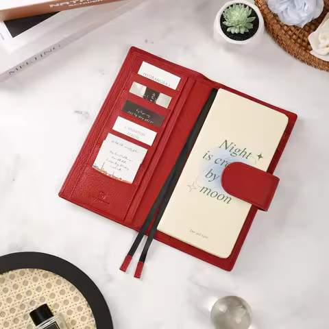 Smartfee Planner Cover for Hobonichi Week /Weeks Mega Genuine Oil waxy/Np Leather Notebook Zipper Jo