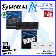 Lian Li Uni Fan 120 TL Wireless (Black:12TL1W3B/White:2TL1W3W) 3PCS Pack (Warranty 3 Years with Corb