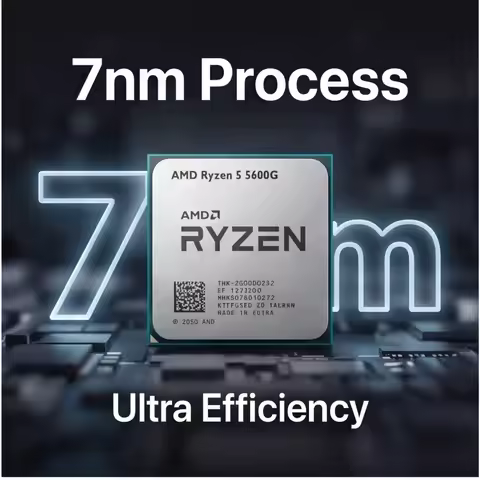 Socket AM4 Computer Chip Ryzen 5 5600G R5 5600G Zen3 Architecture Integrated Graphics 65W Tray CPU N