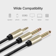 Ugreen Audio Cable 3.5mm to Dual 6.35mm to 3.5mm to 2x 6.5mm 3m 10618 - 1M