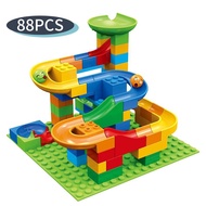 84-504PCS Marble Race Run Blocks Maze Ball Track Toy Compatible city Building Blocks Funnel Slide Bl