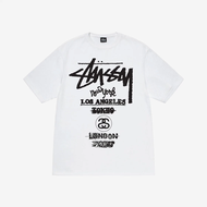 100% อย่างเป็นทางการ Stussy เสื้อยืดทัวร์ Keylime สไตล์เดียวกันสำหรับผู้ชายและผู้หญิง