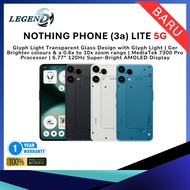 Nothing Phone 3a Lite 5G (8GB+256GB) Original Smartphone | Mediatek 7300 Pro | 6.77" AMOLED Display