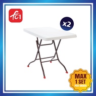 High Quality Furniture Hard Plastic Rectangle Folding Table Meja Lipat Outdoor Table Study Table 60C