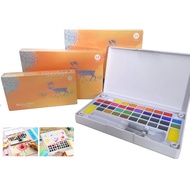 Sakura Watercolour Pigment Solid Paints Set 12/18/24/36