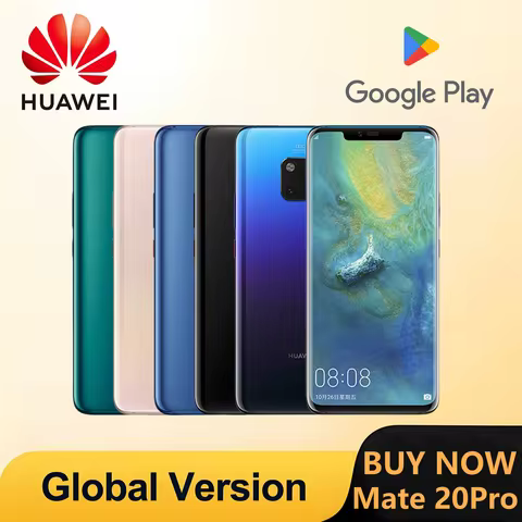Global,Huawei-Mate 20 Pro,Smartphone 6.39 inch 8+256GB ROM 4G 40MP 4200mAh Mobile phones Android Goo