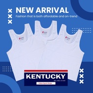 6pcs Kentucky PLAIN WHITE Sando for KIDS Inner Sando Uniform AGE 0-13 YEARS OLD