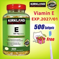 Kirkland Vitamin 500 Softgels 400 IU 180 Mg E