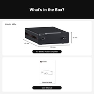 Fosi Audio V3 Mono Stereo Power Amplifier 2/2.1/3/4/5 Channel  TPA3255  Mini Amp 240W Professional A