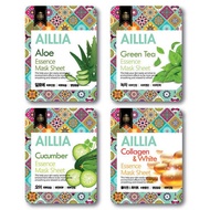 [AILLIA] Cucumber Collagen Aloe Green Tea Sheet Mask Korean Face Mask Pack Hydrating Soothing Skin R