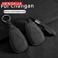 Leather Car Key Case Cover Shell Fob For Changan CS35PLUS CS35 Plus CS55 PLUS CS75 PLUS Eado UNI-T U