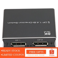 Alwaysonline DisplayPort 8K DP 1.4 Switch Bi-Direction 8K@30Hz 4K@120Hz Splitter Converter