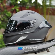 SPYDER FURY V3 PLAIN (Matte Black) FULL FACE - DUAL VISOR (with FREE Clear Lens)