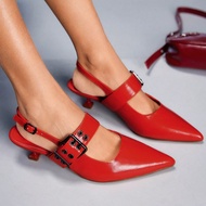Women's Y2K Punk Style High Heel Pumps, Red Shoes, Suitable For Motorcycle, Cool Girl, Halloween, Ch
