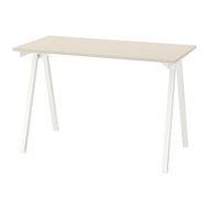TROTTEN 書桌/工作桌, 米色/白色, 120x60 公分