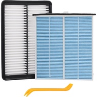 Engine Air Filter&Cabin Air Filter Combo Pack-Compatible with Mazda CX-5 CX5 2013-2023,Mazda 3 2014-