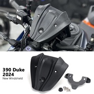 Motorcycle Black Windshield Wind Deflector Windscreen Visor Kit New For 390Duke 390 Duke 390DUKE 390