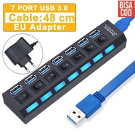 YUANRURU USB Hub 7 Port USB 3.0 High Speed Extender - Y445