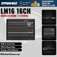 DYNAMAX LM16 16CH Mixer (12 mono + 2 Stereo)
