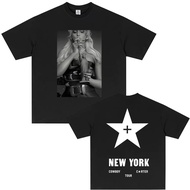 Baju-T Beyonce Cowboy Carter New York Tour Lelaki Wanita Kasual Kapas Vintage Baju-T Lelaki Fesyen M