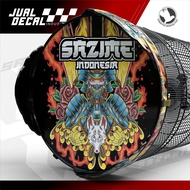 GEISHA Samurai Murai Cage Sticker Decal Tebok Anis Bird Cage Variation