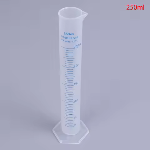 250ml measuring cylinder blue scale acid and alkali resistant measuring cylinder