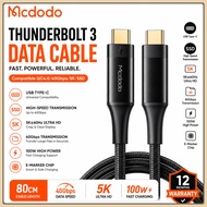 Mcdodo Thunderbolt 3 C to C HDMI 3.0 cable 100W 40Gbps data transmission speed/projection display 5K