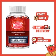 Pslalae Superior Omega-3 Krill Oil -Supports Heart-Brain Health & Vascular Care