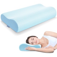 Anvo Memory Foam Pillow, Neck Contour Cervical Orthopedic Pillow for Sleeping Side Back Stomach Slee