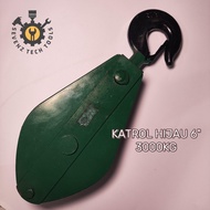 HIJAU GREEN PULLEY 6" INCH 3000KG 3TON GREEN SHIP PULLEY 6 INCH 3000KG 3 TON/KATASTROL LIFTING ITEMS