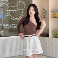 Taupe.brand - Jolin Pant "กางเกงผ้าลินินรุ่นใหม่ ยาว 16" แพทเทินสวย ความยาวที่ถูกต้อง แมทส์บิกินี่ แ