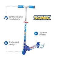 Sonic Kick Scooter With Light Up Wheels, Blue Scooter For Kids Ages 5+ Scooters Scooter Trick Scooter For Kids