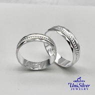 Unisilver 925 Wedding Band Ring (WR176-1001)