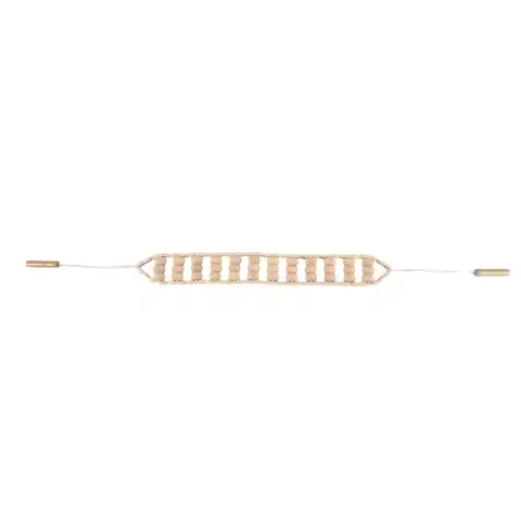 ABXY Rope Back Massager - 47.2 Inches Massager Tool for Back, Neck, Legs, Waist, Wooden Massage Roll