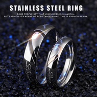 Couple Ring Quality Stainless Steel Heart Alliance Ring for Women Men Full Size 4-15 Gift