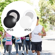 [fineblueua] 4 Pair Race Bib Clips, Bib Fixing Fastener Clips, Number Holders, Race Number