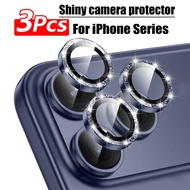 3Pcs Sparkling Camera Lens Protective Covers For IPhone 17 Pro Max/17 Pro/17/11-17Promax Series Came