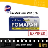 FOMAPAN 100 CLASSIC - 120 MEDIUM FORMAT B&W PHOTOGRAPHIC FILM ( EXPIRED )
